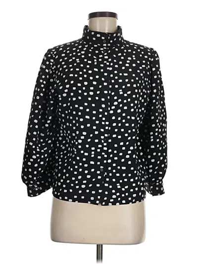 Pre-owned Sanctuary 3/4 Sleeve Blouse In Black