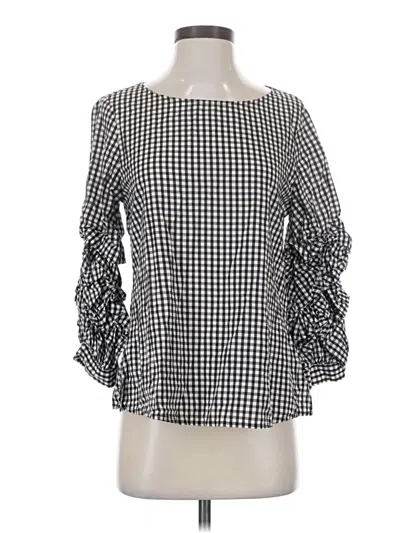 Pre-owned Sanctuary 3/4 Sleeve Blouse In Black