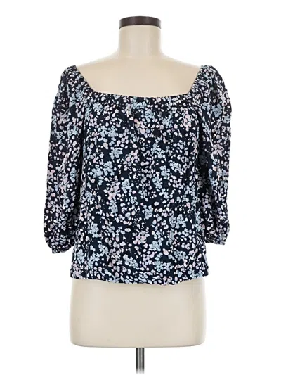 Pre-owned Sanctuary 3/4 Sleeve Blouse In Blue