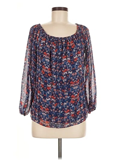 Pre-owned Sanctuary 3/4 Sleeve Blouse In Blue