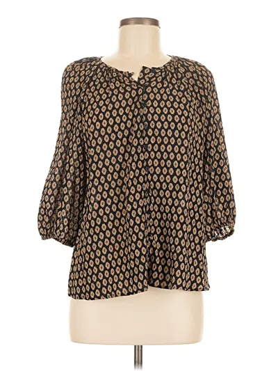 Pre-owned Sanctuary 3/4 Sleeve Blouse In Brown