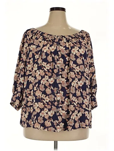 Sanctuary 3/4 Sleeve Blouse In Multi