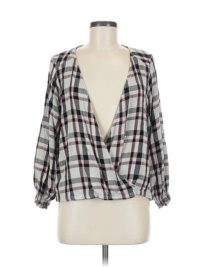 Pre-owned Sanctuary 3/4 Sleeve Blouse In Gray