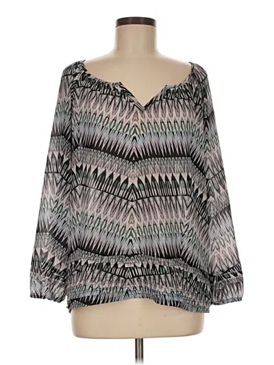 Pre-owned Sanctuary 3/4 Sleeve Blouse In Gray