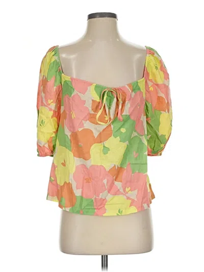 Sanctuary 3/4 Sleeve Blouse In Green