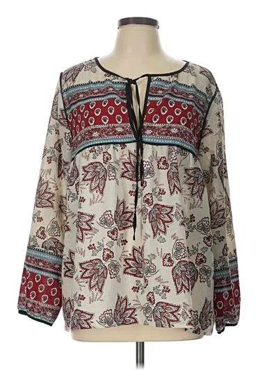 Pre-owned Sanctuary 3/4 Sleeve Blouse In Ivory