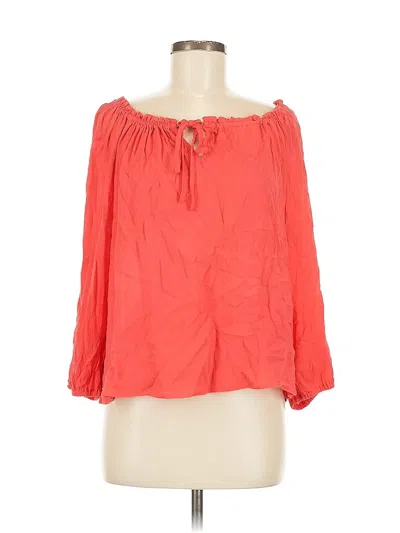 Pre-owned Sanctuary 3/4 Sleeve Blouse In Orange