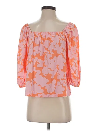 Pre-owned Sanctuary 3/4 Sleeve Blouse In Orange