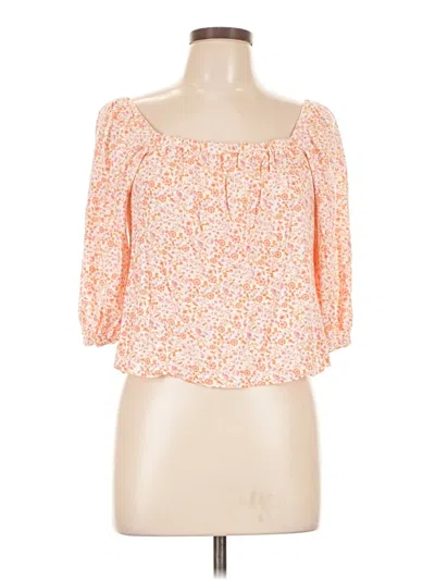 Pre-owned Sanctuary 3/4 Sleeve Blouse In Orange