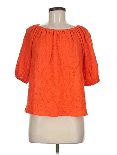 Pre-owned Sanctuary 3/4 Sleeve Blouse In Orange