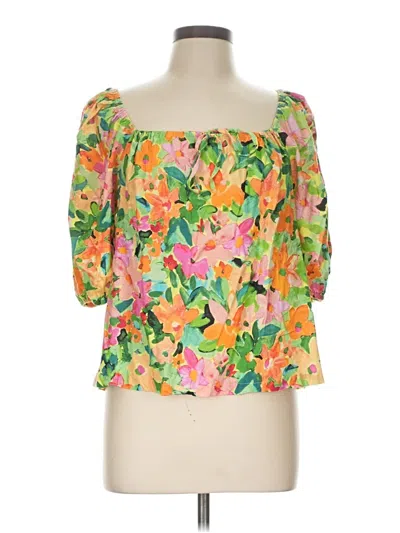 Pre-owned Sanctuary 3/4 Sleeve Blouse In Orange