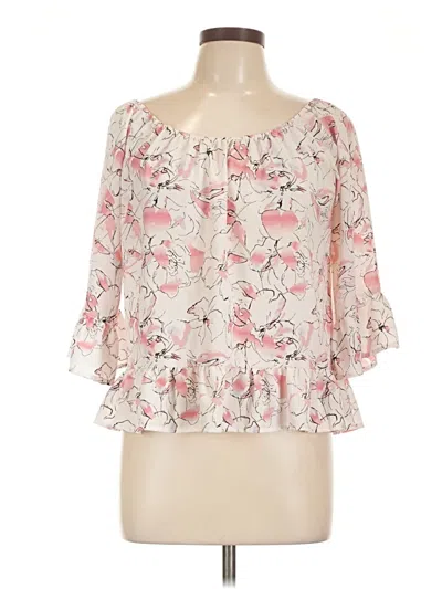 Pre-owned Sanctuary 3/4 Sleeve Blouse In Pink