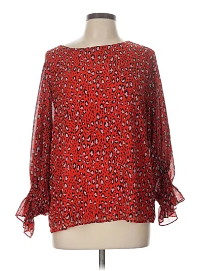 Pre-owned Sanctuary 3/4 Sleeve Blouse In Red