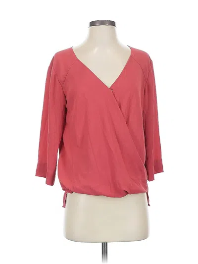 Pre-owned Sanctuary 3/4 Sleeve Blouse In Red