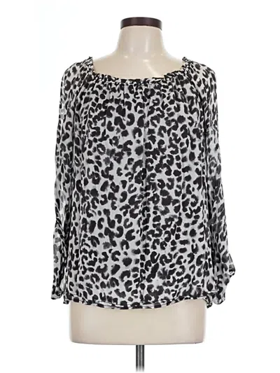 Pre-owned Sanctuary 3/4 Sleeve Blouse In Silver