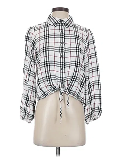 Pre-owned Sanctuary 3/4 Sleeve Blouse In White