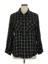 Sanctuary 3/4 Sleeve Button Down Shirt In Black