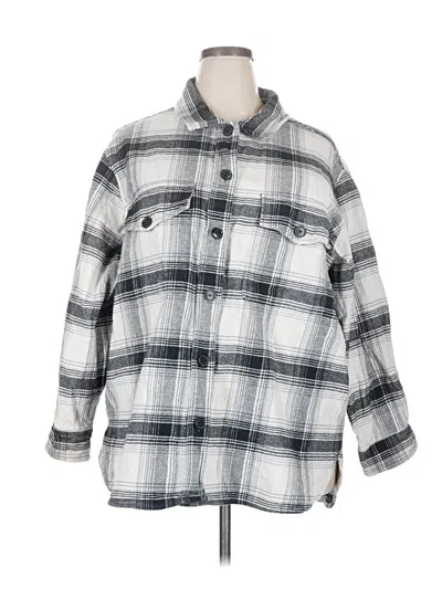 Pre-owned Sanctuary 3/4 Sleeve Button Down Shirt In Gray