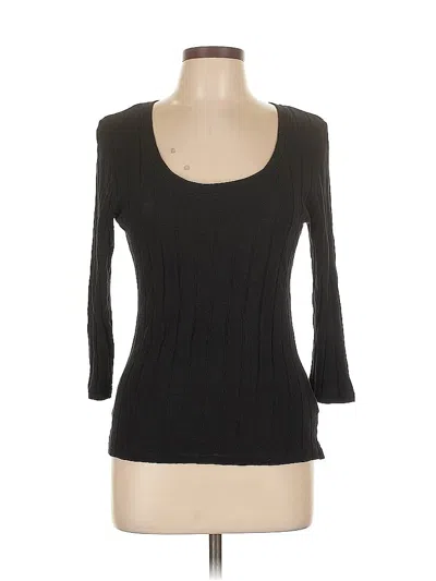 Pre-owned Sanctuary 3/4 Sleeve T-shirt In Black