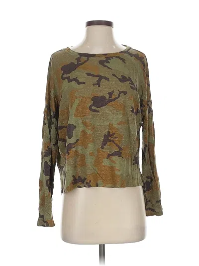 Pre-owned Sanctuary 3/4 Sleeve T-shirt In Green