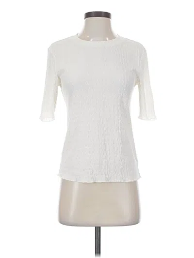 Pre-owned Sanctuary 3/4 Sleeve Top Ivory Mock Neckline Tops