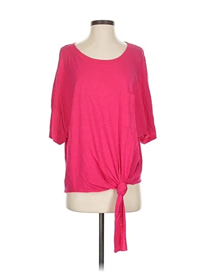 Pre-owned Sanctuary 3/4 Sleeve Top Pink Boatneck Tops