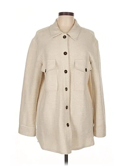 Pre-owned Sanctuary 3/4 Sleeve Top Tan Turtleneck Tops In Brown