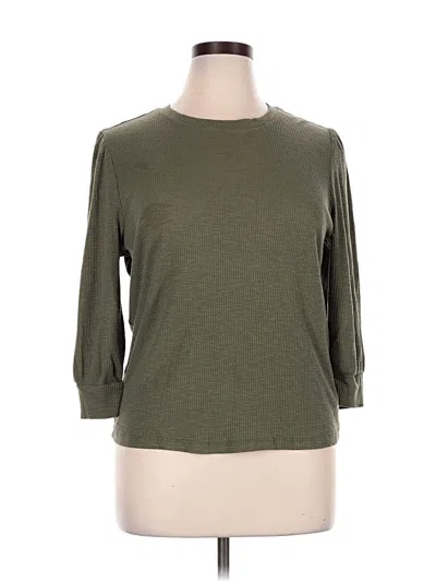 Pre-owned Sanctuary 3/4 Sleeve T-shirt In Green