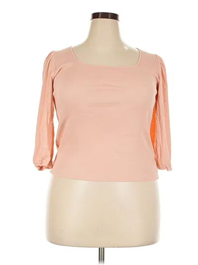Pre-owned Sanctuary 3/4 Sleeve T-shirt In Orange