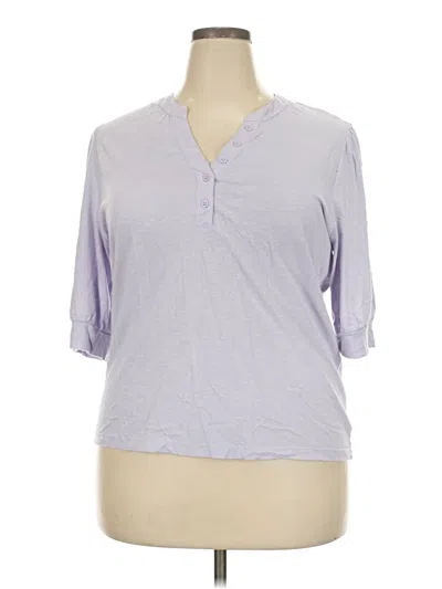 Pre-owned Sanctuary 3/4 Sleeve T-shirt In Purple