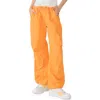 Sanctuary 90's Parachute Pants In Orange Pee