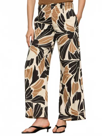 Sanctuary Academy Wide Leg Pant In Lotus In Blue