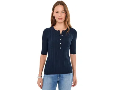 Sanctuary Air Of Ease Half Sleeve Tees Women's Clothing Navy Blazer: Md (us 8) In Blue