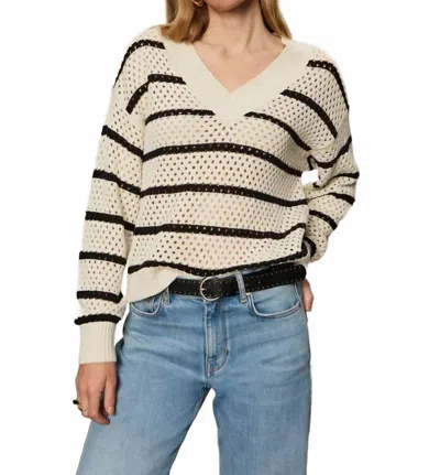 Sanctuary Airy Open Neck Sweater In Multi In Gold
