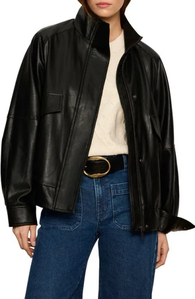 Sanctuary Alana Faux Leather Jacket In Black