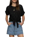 Sanctuary All Day Eyelet Embroidery T-shirt In Black