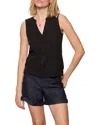 Sanctuary All Set Button Front Tank In Black