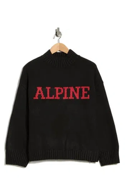 Sanctuary Alpine Mock Neck Sweater In Black