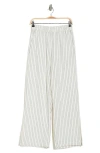 SANCTUARY ANABELLE STRIPE LINEN BLEND WIDE LEG PANTS