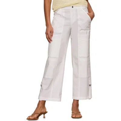 Sanctuary Angels Stretch Cotton Cargo Pants In White