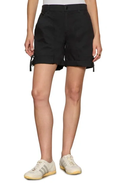 Sanctuary Angels Stretch Cotton Shorts In Black