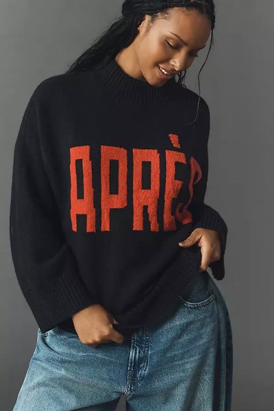 Sanctuary Après Intarsia Sweater In Black