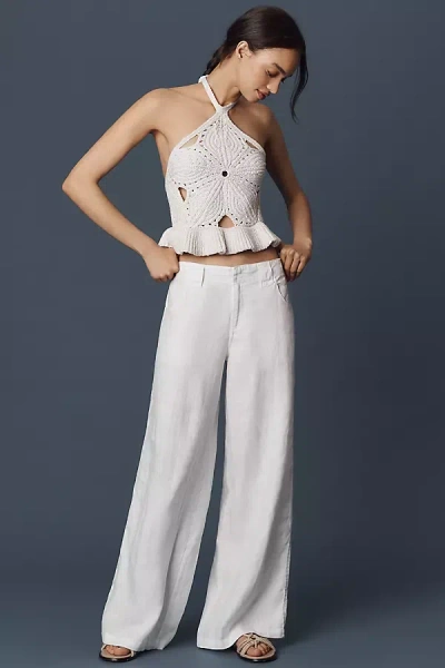 Sanctuary Arden Relaxed Linen Pants In White