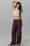 Sanctuary Arden Relaxed Linen Pants In Brown