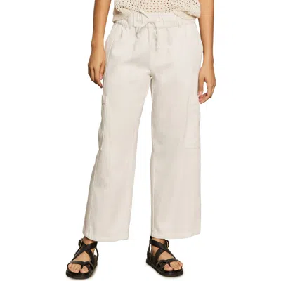 Sanctuary Area Drawstring Pants In Bleached White