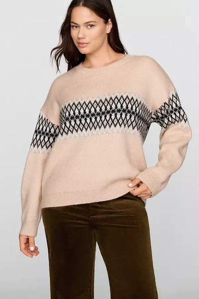 Sanctuary Argyle Crewneck Pullover Sweater In Multi