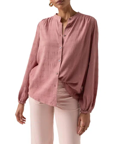Sanctuary As You Are Button Front Top In Ash Rose In Pink