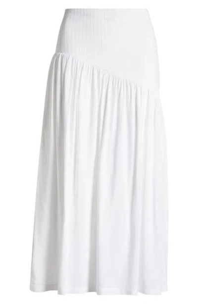 Sanctuary Asymmetric Mixed Media Cover-up Maxi Skirt
