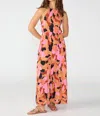 Sanctuary Geo Floral Tiered Halter Maxi Dress In Multi
