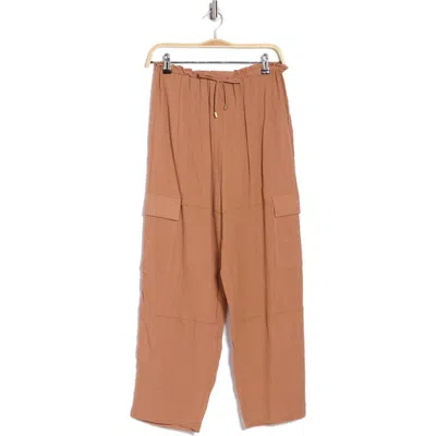 Sanctuary Baggy Barrel Leg Cargo Pants In Bronze Babe